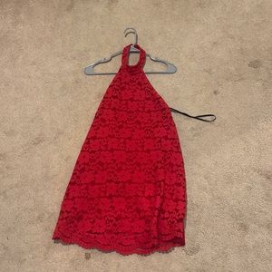 Red Floral Dress - NBD SIZE M.